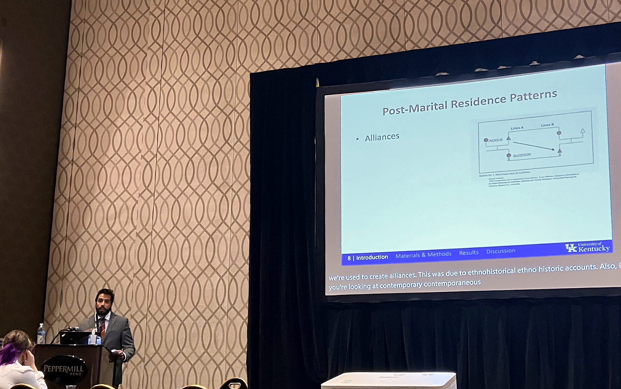 Daniel Benítez presenting in the Dental Anthropology session at AABA 2023