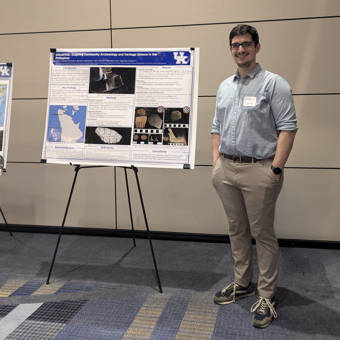 James Keppeler presenting UKinSPIRE work at the UK International Center Global Fair