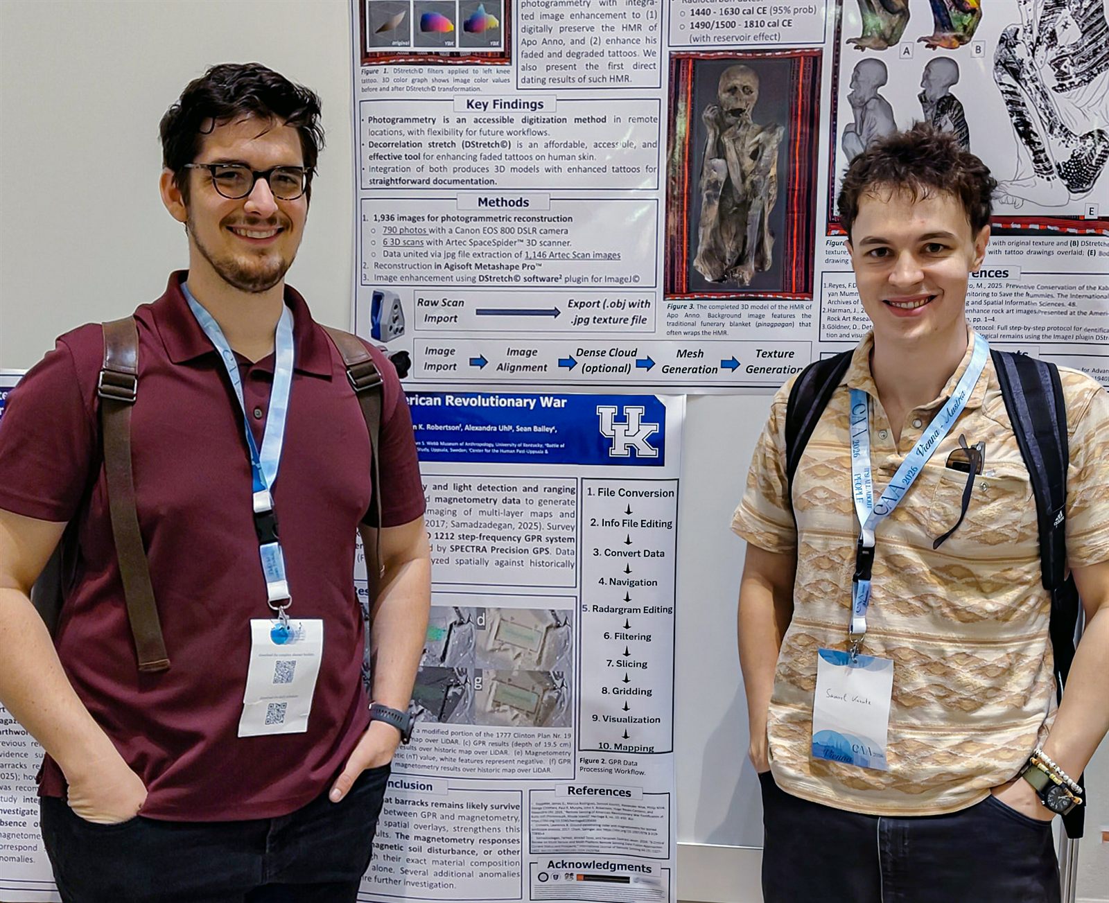 HEVA’s two posters at CAA 2026 in Vienna